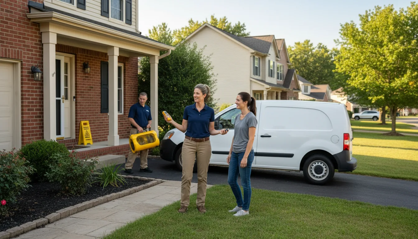 Water restoration image for Dehumidification And Cleanup Services in Dunmore, WV